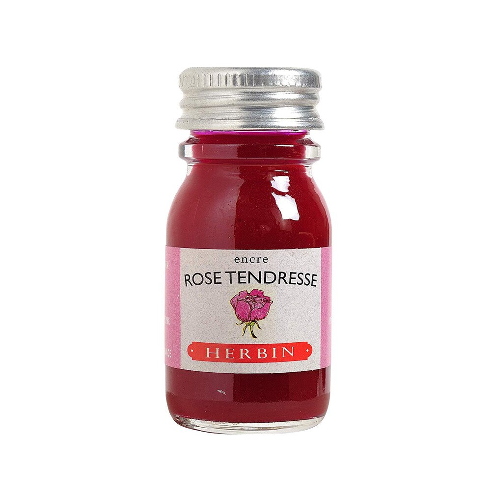 J.Herbin 10ml Fountain Pen Ink Bottle Rose Tendresse